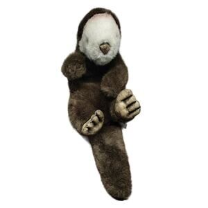 Vintage Dakin Ollie Sea Otter Brown Full Body Hand Puppet Plush 1995 *READ*